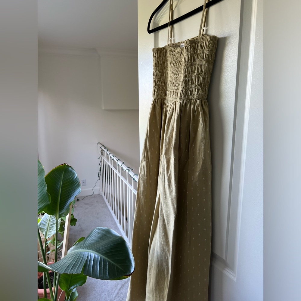 Madewell linen maxi dress